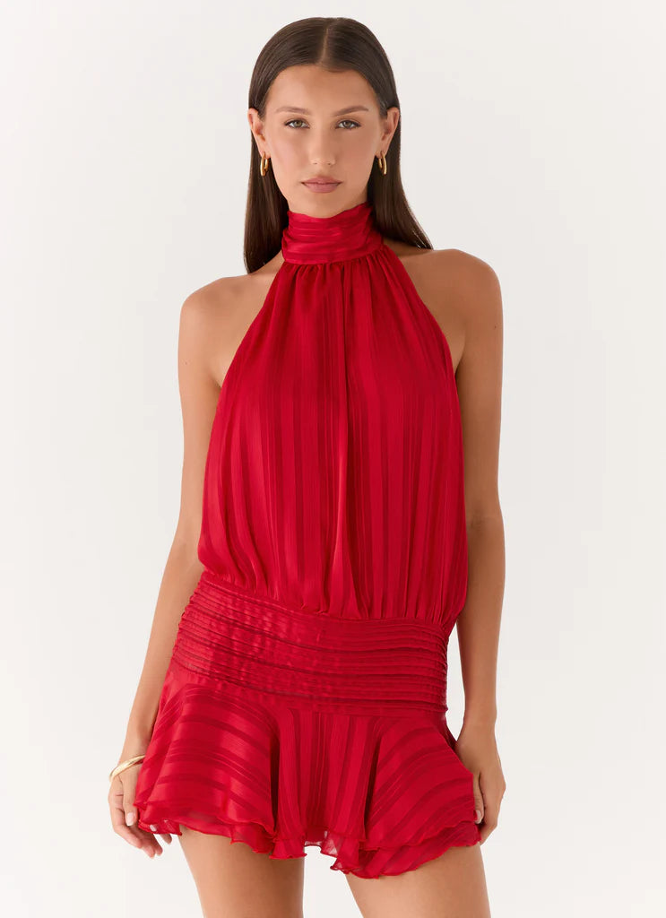 Chiffon mini dress