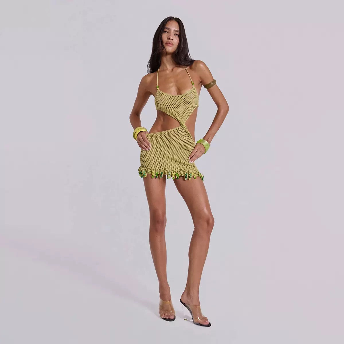 Mini Green Dress