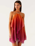 Backless mini dress