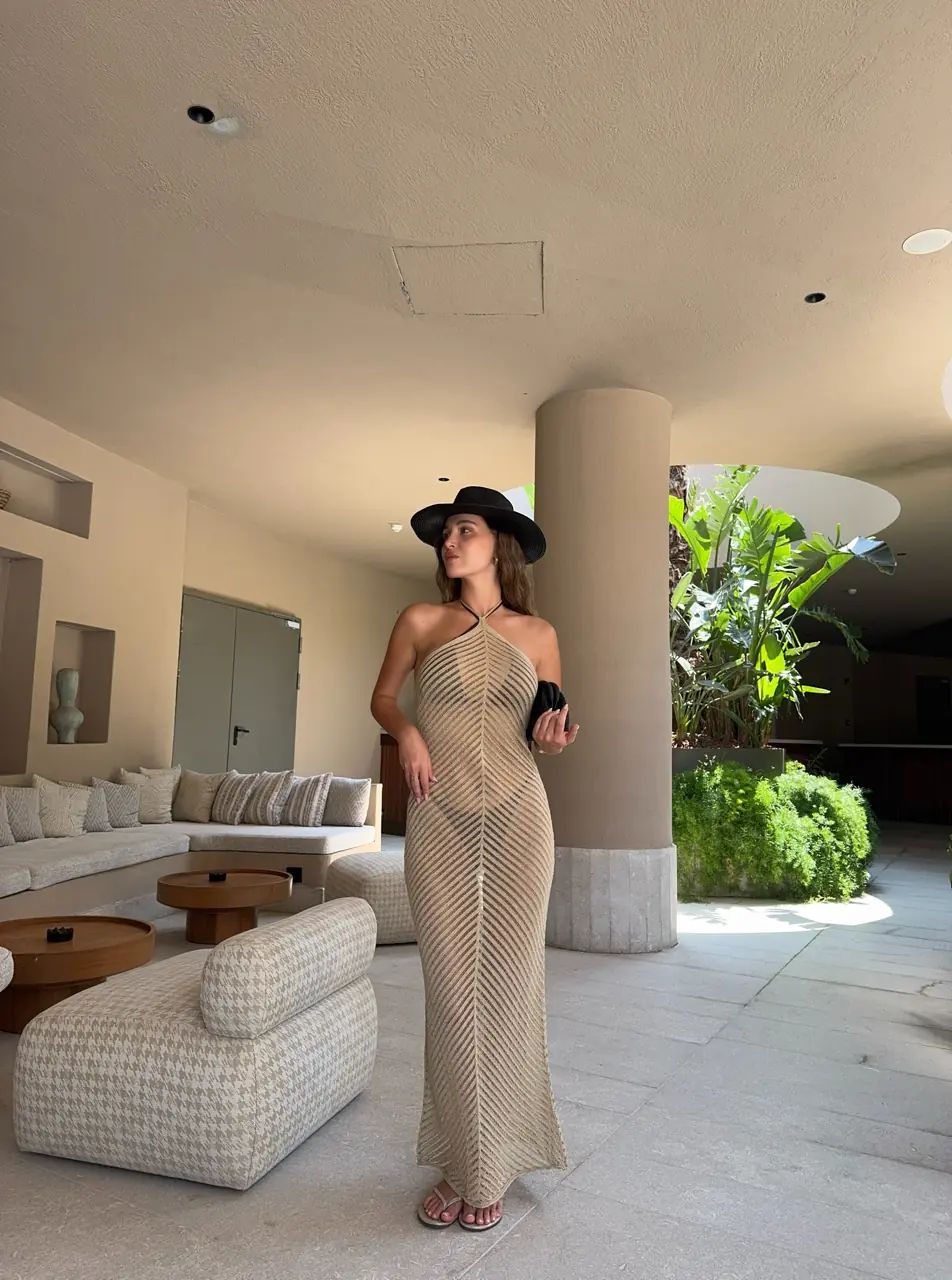 Beige Knitt Dress