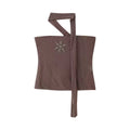 Brown Beaded Top