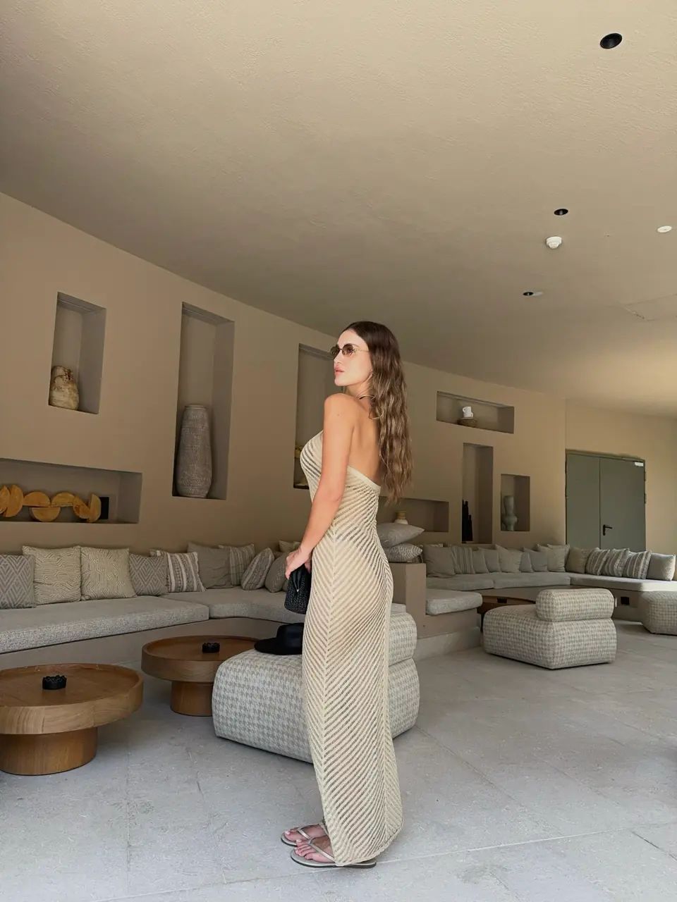 Beige Knitt Dress