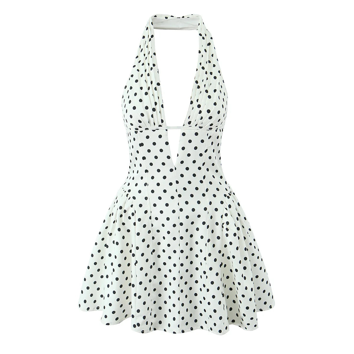 Polka dot mini dress
